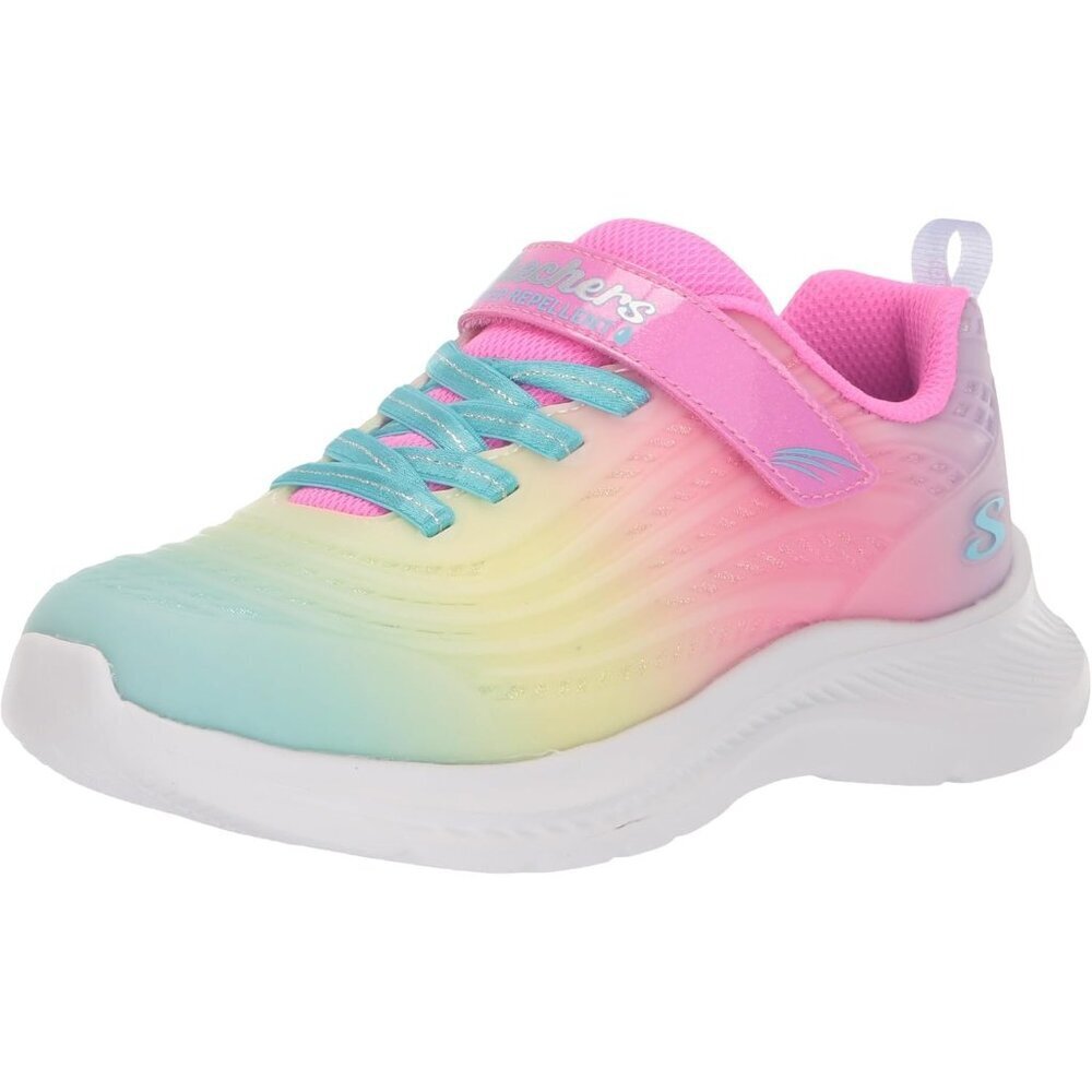 Girl's Multicolor Jumpsters 2.0-Blurred Dream Sneaker Hook & Loop Lace Up